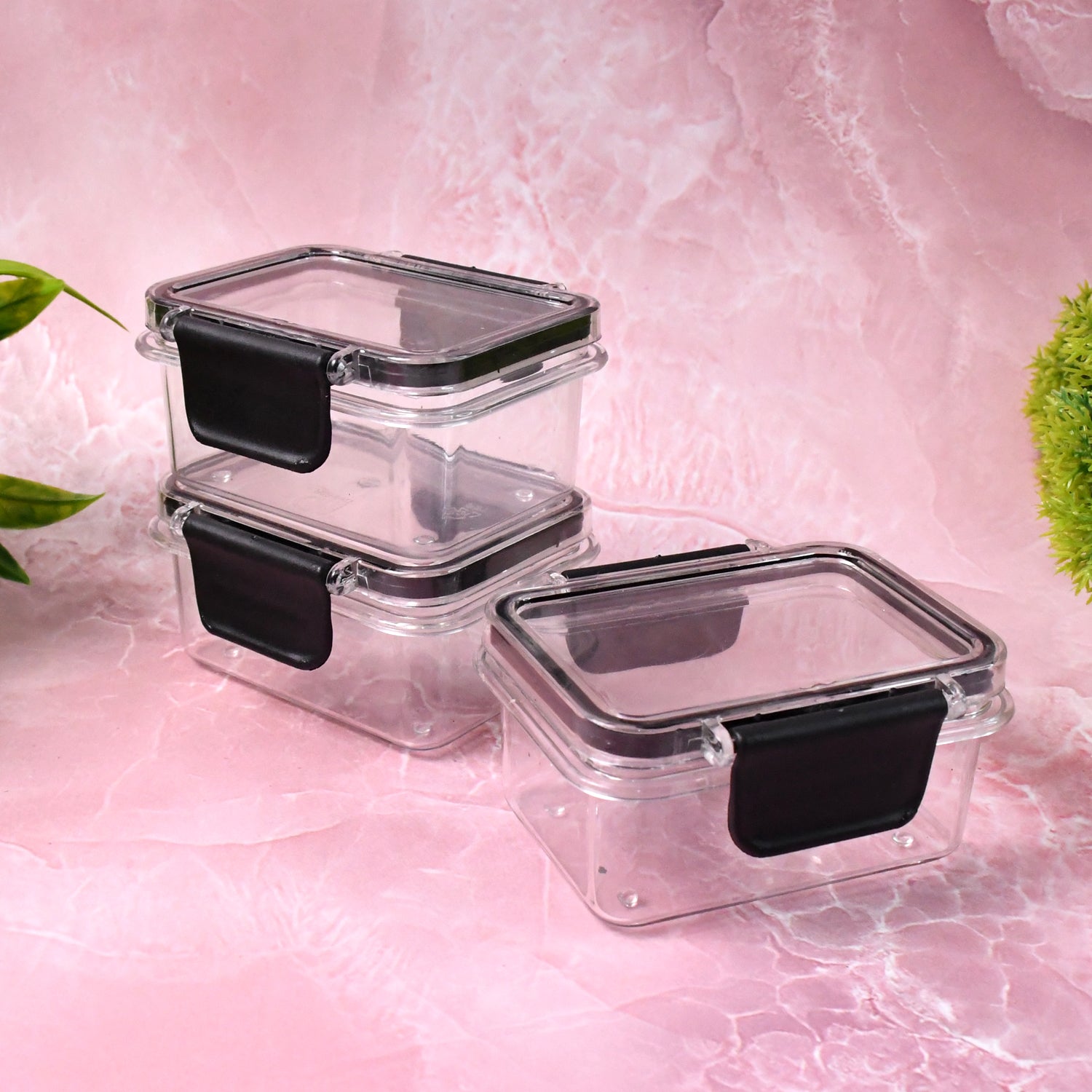 Kitchen Storage Container With Air Seal Lock Lid (3 Piece Set  250 Ml) Kitchen Storage Container With Air Seal Lock Lid (3 Piece Set  250 Ml)